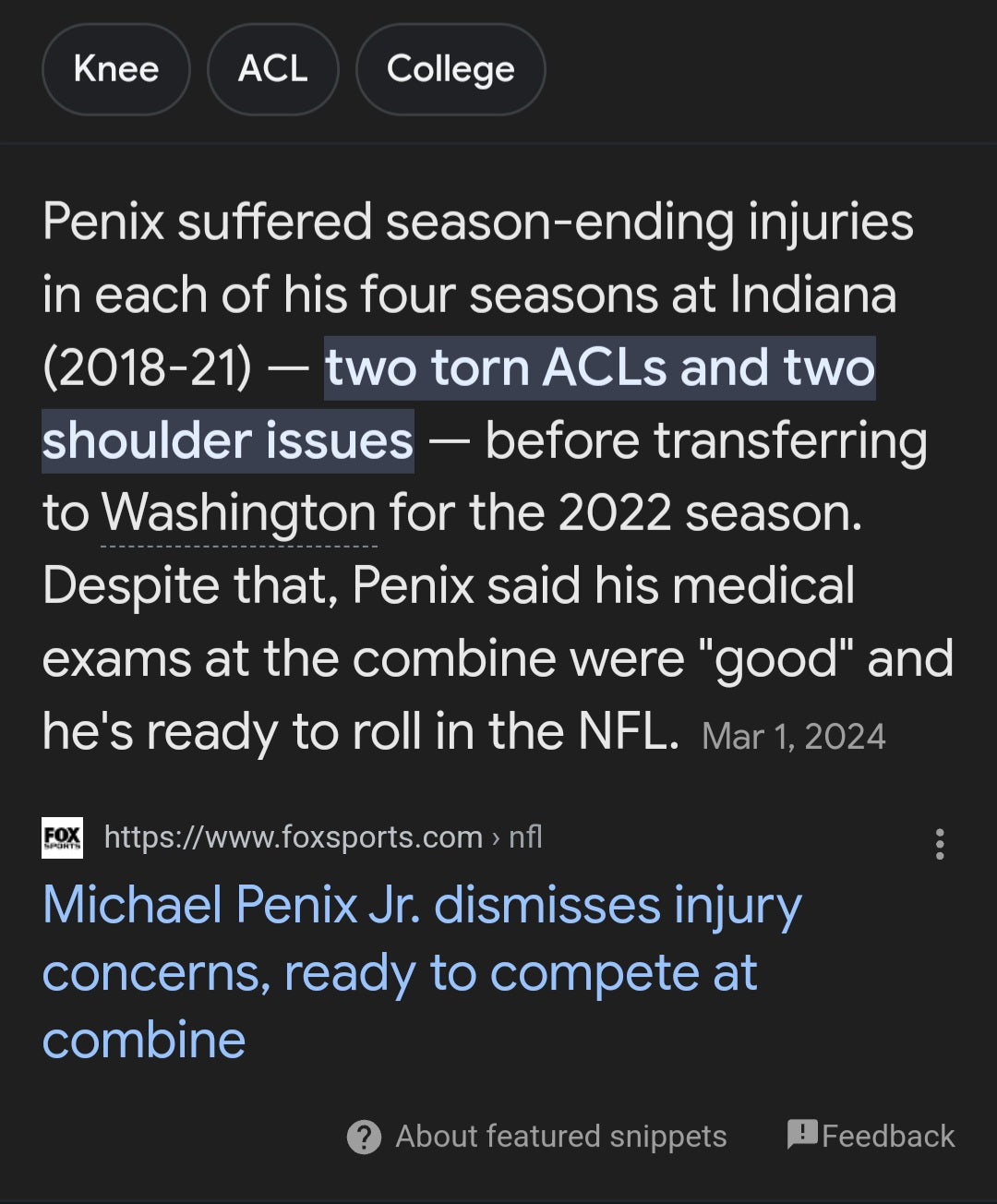 How Stable is the Michael Penix Jr. Staff?