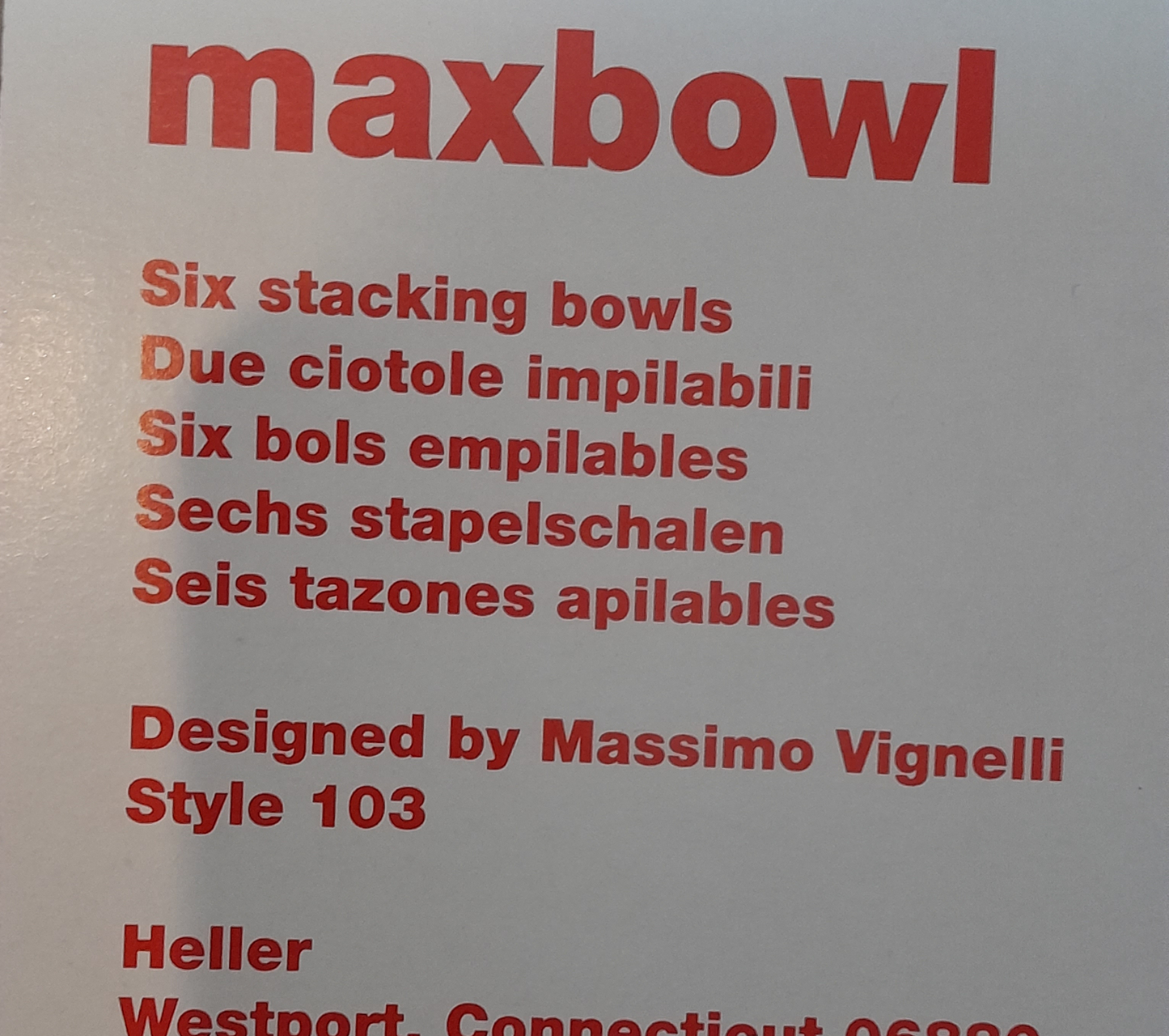 Supreme Heller maxbowl SS23
