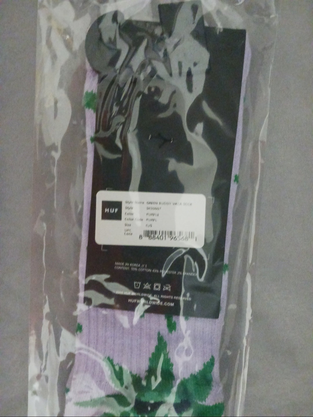 Green Buddy Vaca Sock (Huf)