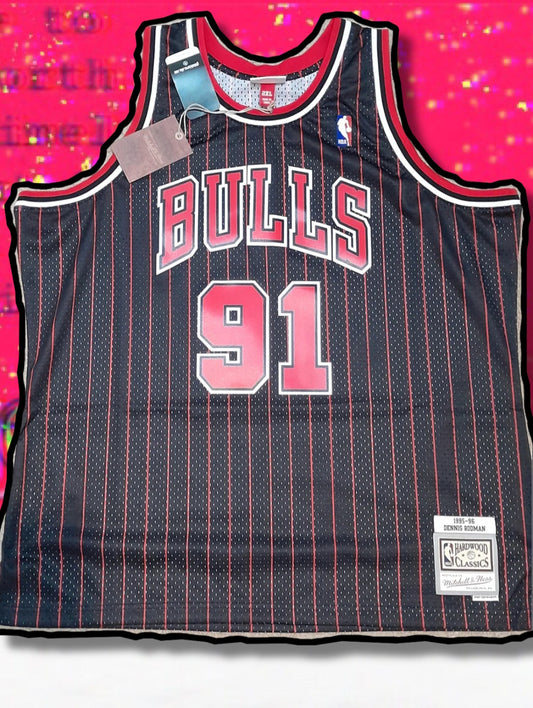 Dennis Rodman Mitchell and Ness Chicago Bulls Jersey (Swingman Alternate)